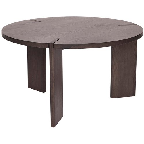 OYOY Living Design Okrugao stolić za kavu od čvrste jeseni u tamnoj prirodnoj boji &oslash; 65 cm Oy &ndash; Cijene