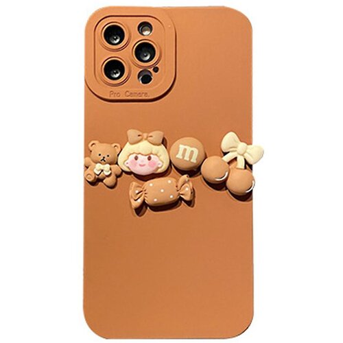 INORCO 3D risanka Medved dekor ovitek za telefon za iPhone 14 Pro Max, natančno izrezana za&amp;scaron;čita leč TPU ovitek, odporen proti udarcem, (22036059) Slike