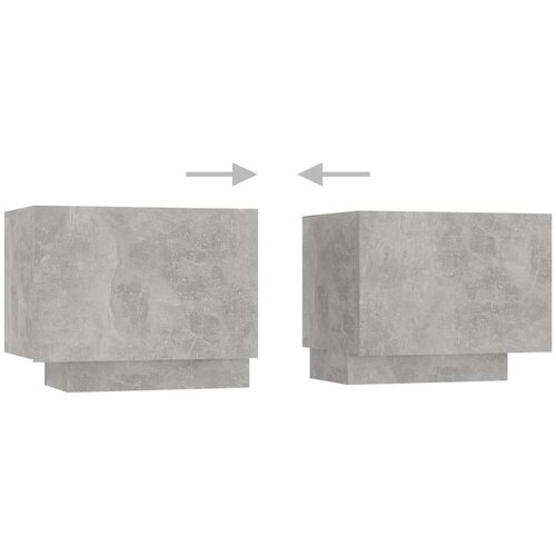 vidaXL nočna omarica betonsko siva 100x35x40 cm iverna plošča Cene