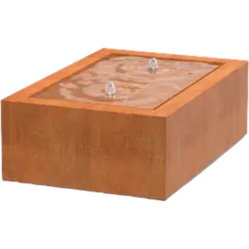 ADEZZ Pravokotna vodna miza iz jekla Corten - 120 x 80 x 40 cm Cene