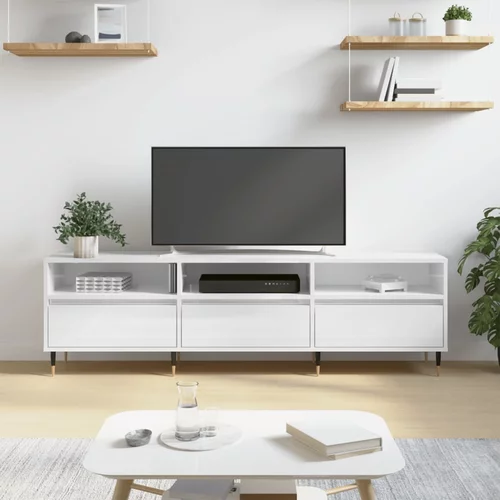 vidaXL TV ormarić sjajni bijeli 150x30x44 5 cm od konstruiranog drva