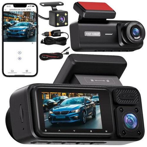  Kamera za auto DashCam 3u1 JWD 1080p Slike