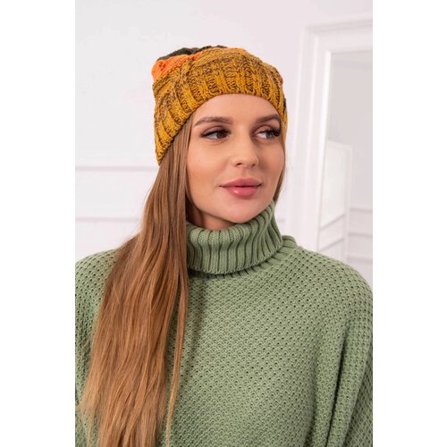 Kesi Cap with fleece Dolores K303 mustard+orange+green Slike
