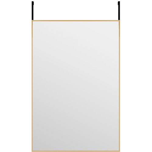  Ogledalo za vrata zlatno 40x60 cm od stakla i aluminija Slike