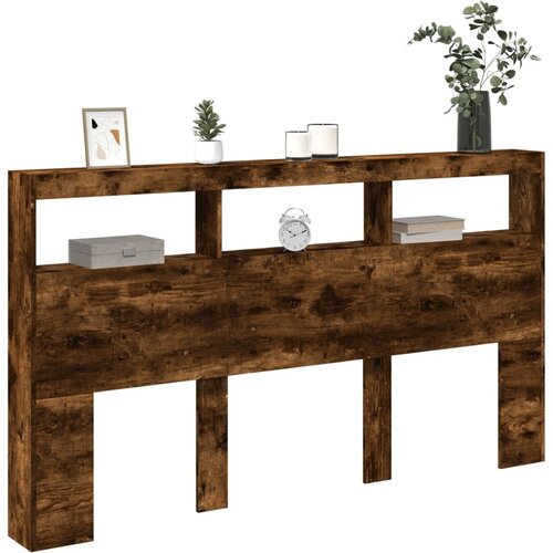  za uzglavlje LED boja dimljenog hrasta 180x17x102 cm Slike