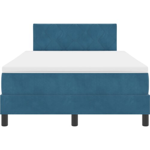 Box Spring Krevet s Madracem &amp;amp;amp LED Tamnoplavi 120x200 cm Bar&amp;scaron;un Slike