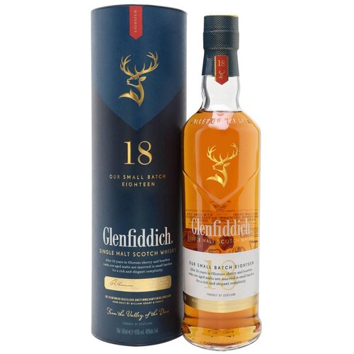 Glenfiddich Viski, Aged 18 Years, 0.7l Slike