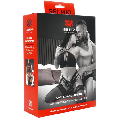  Sei Mio - pripenjajoč dildo s pasom (črna) Cene