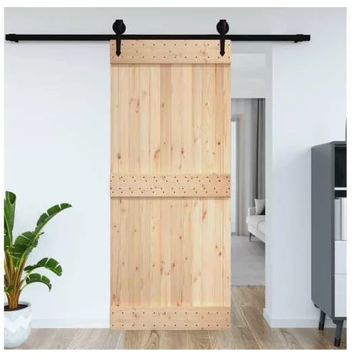  Hlevska vrata 100x210 cm trdna borovina