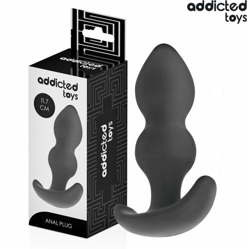 Addicted Toys Anal Analni Čep Addicted Toys Silicone Black 11,7 Cm Slike