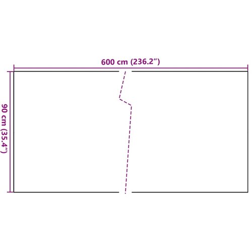  zaslon crni 600 x 90 cm od poliratana Slike