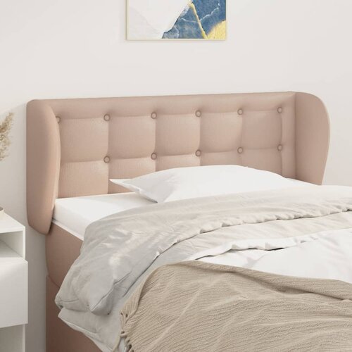  Uzglavlje s u&scaron;ima boja cappuccina 103x23x78/88 cm umjetna koža Cijene