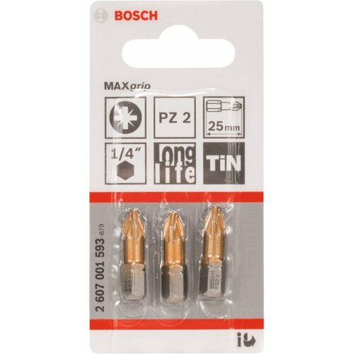 Bosch bit odvrtača max grip pz 2, 25 mm - 2607001593 Slike