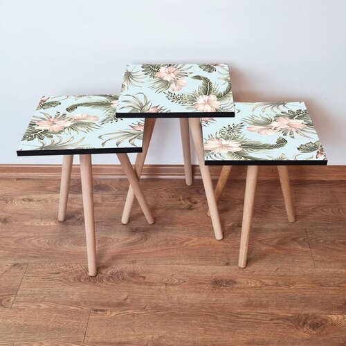 Hanah home Set 3 stočića 3Shp207 Blue Cene