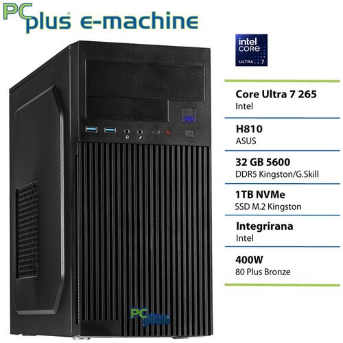 PCPLUS Namizni računalnik PCPLUS e-machine, ICU7 265, 32 GB RAM, 1 TB SSD, (5000005391) Cene