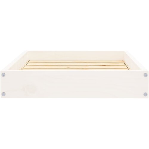  Krevet za pse bijeli 61,5x49x9 cm od masivne borovine Slike