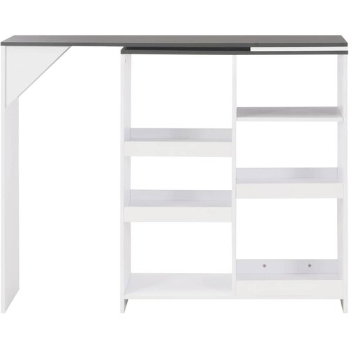  Barski stol s pomičnom policom bijeli 138 x 39 x 110 cm Slike