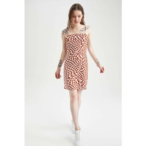 Defacto Strappy Leopard Print Mini Dress Slike