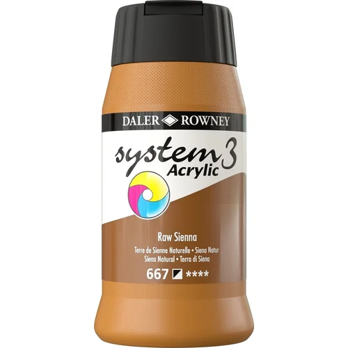 DALER ROWNEY System3 Akrilna boja 500 ml Raw Sienna