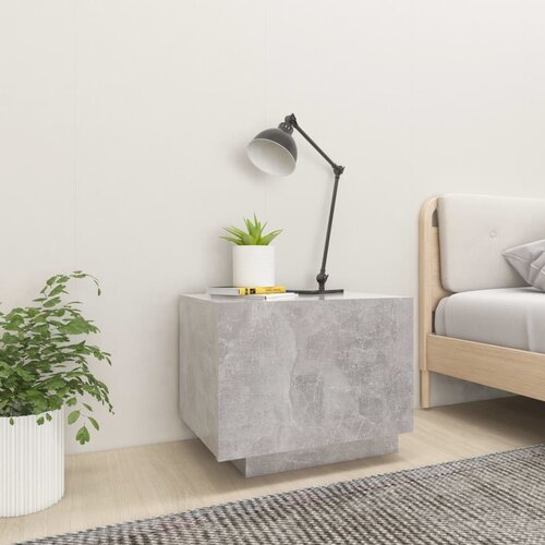  Noćni ormarić boja betona 100 x 35 x 40 cm konstruirano drvo Slike