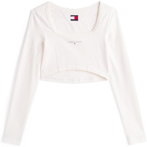 Tommy Hilfiger Majice s kratkimi rokavi TJW SLIM SP CRP LINE DW0DW20909 Bela Slike