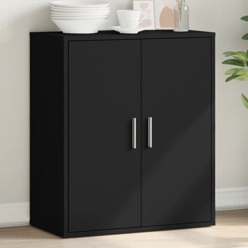 VidaXL Komoda crna 79x38x80 cm od konstruiranog drva Slike