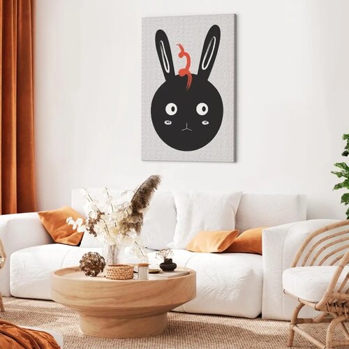  Slika - Rabbit Sees Everything (1 Part) Vertical 40x60 Na talijanskom platnu Slike