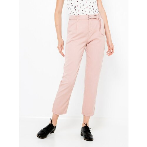 Camaieu Light Pink Shortened Trousers - Women Cene