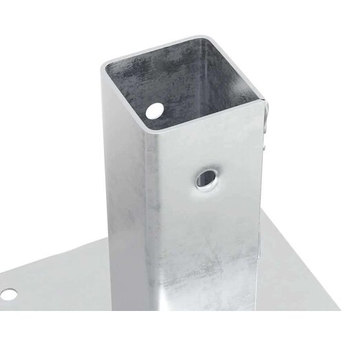  Postolja za stupove kvadratna 12 kom 51x51 mm pocinčani čelik Slike
