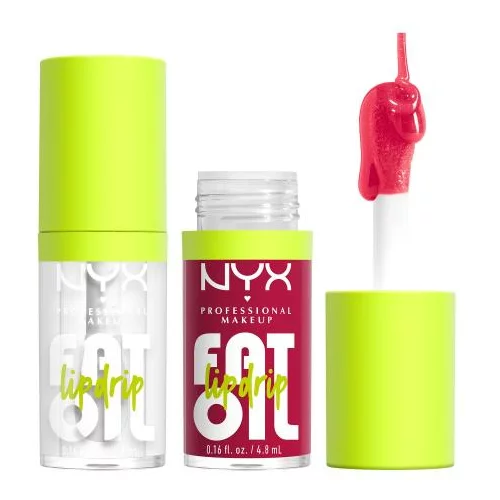 NYX Professional Makeup Fat Oil Lip Drip Set ulje za usne 4,8 ml Nijansa 01 My Main + ulje za usne 4,8 ml Nijansa 05 Newsfeed