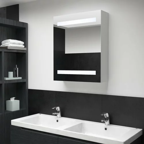 vidaXL LED kopalniška omarica z ogledalom 50x13,5x60 cm, (20580141)