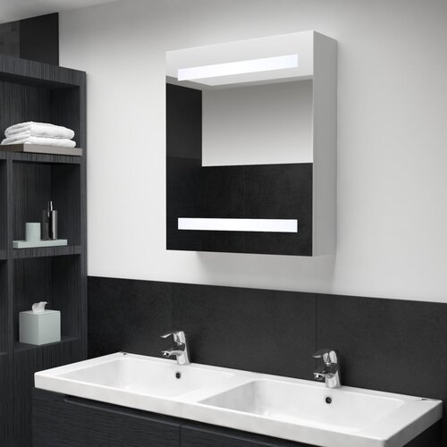 vidaXL LED kupaonski ormarić s ogledalom 50 x 13,5 x 60 cm Cijene