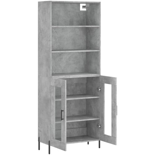  Visoka komoda siva betona 69,5x34x180 cm od konstruiranog drva Slike