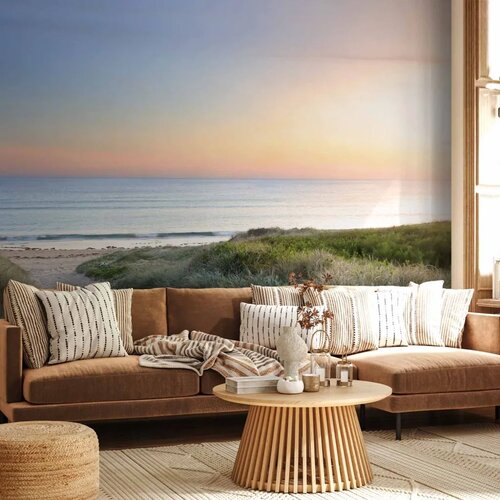  Foto tapeta - Morning walk on the beach 350x256 Standard Cene
