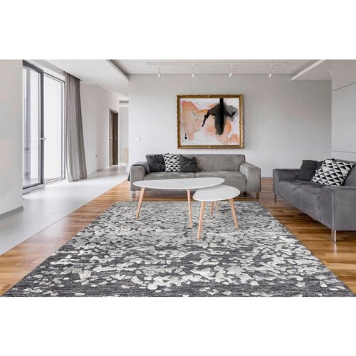 Kayoom RAVNO TKANA PREPROGA Damast 140/200 cm taftano rjava, naravne barve Slike