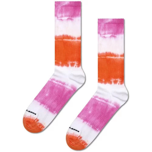Happy Socks Čarape 'Dip Dye' narančasta / ružičasto crvena / bijela