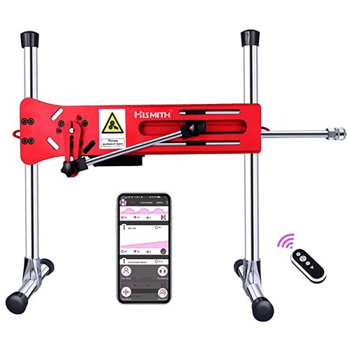 HiSmith HS13-APP Premium Sex Machine with Remote and App Red Cijene