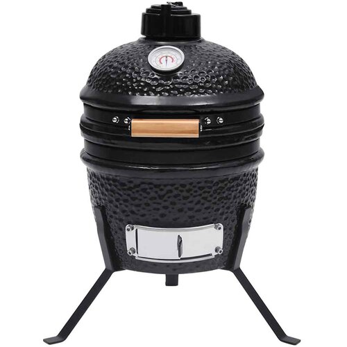  2-u-1 ro&amp;scaron;tilj s pu&amp;scaron;nicom Kamado keramički 56 cm crni Slike