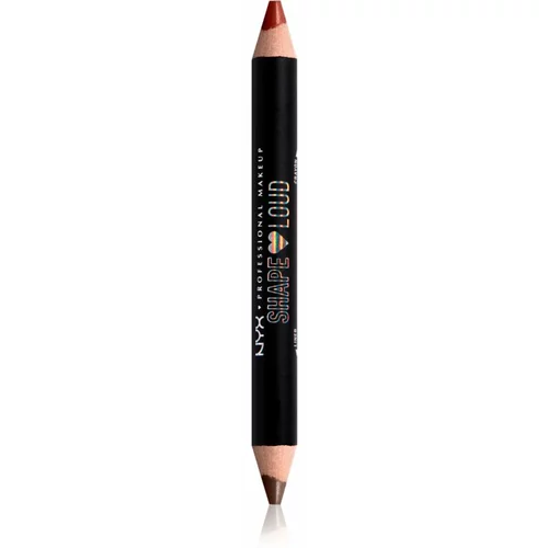 NYX Professional Makeup Lip Liner Duo Pride Line Loud šminka + svinčnik za ustnice z mat učinkom odtenek 02 - Trophy Fam