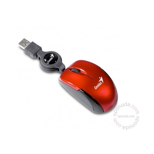 Genius Micro Traveler USB Optical Red mi&amp;scaron; Slike