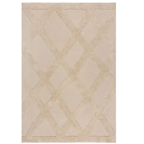 Flair Rugs Bež pamučan tepih 160x230 cm Tessa Diamond –