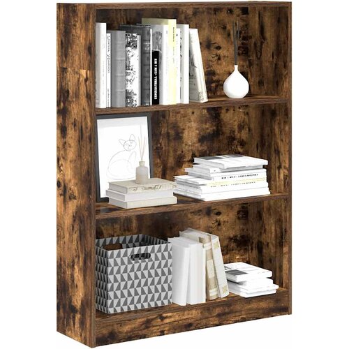  Regal za knjige boja hrasta 80x24x109 cm konstruirano drvo Slike