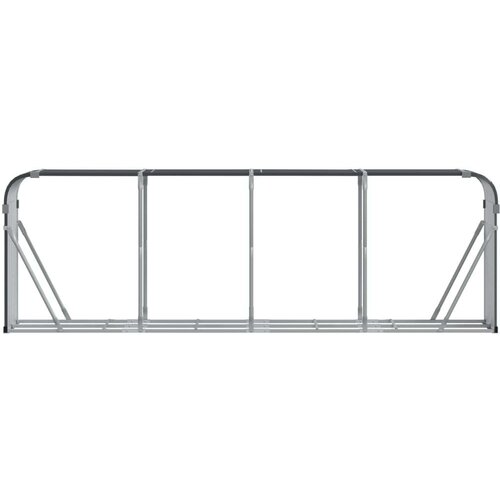 VidaXL Držač za cjepanice antracit 300x45x100 cm pocinčani čelik Slike