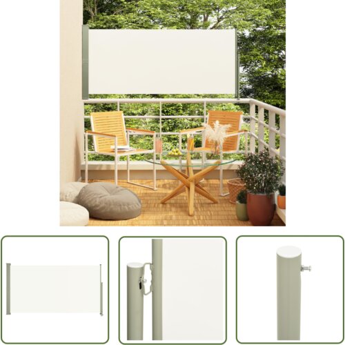  The Living Store Zložljiva stranska tenda za teraso 160x300 cm krem - Stranska Tenda, (21742740) Cene