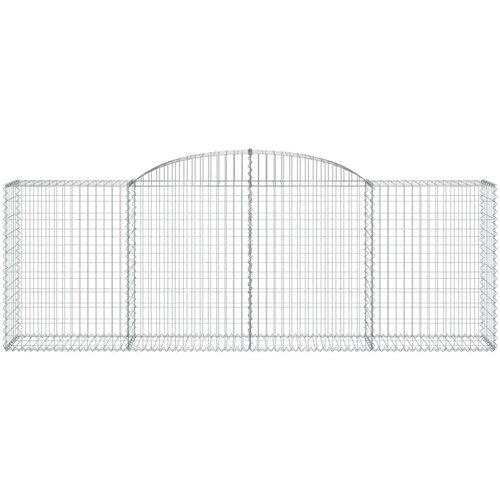  Lučne gabionske ko&scaron;are 2 kom 300x50x100/120cm pocinčano željezo Cijene
