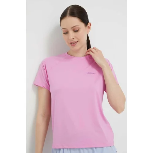 Marmot Športna kratka majica Windridge roza barva