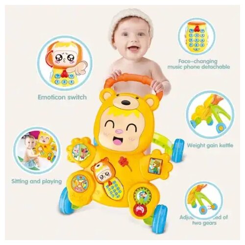 Magic Toys Večnamenski otro&scaron;ki pripomoček za hojo 2-v-1 z zvokom Cene