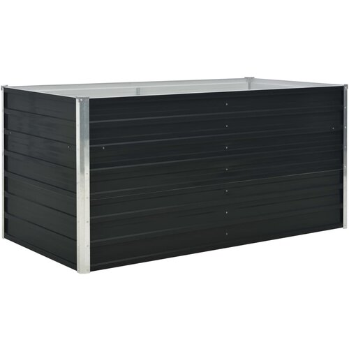 vidaXL Dvignjeno cvetlično korito antracitno 160x80x77 cm jeklo Cene