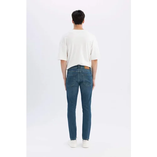 Defacto Wiser Wash Carlo Skinny Fit Extra Slim Fit Normal Waist Extra Narrow Leg Jean Trousers