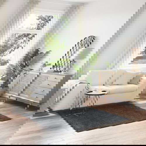 vidaXL preproga Temno siva Polipropilen 160 x 160 cm Vzdržljivo Cene
